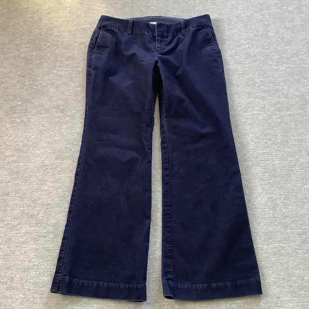 GAP Stretch Dark Blue Corduroy Flare Pants Sz. 10